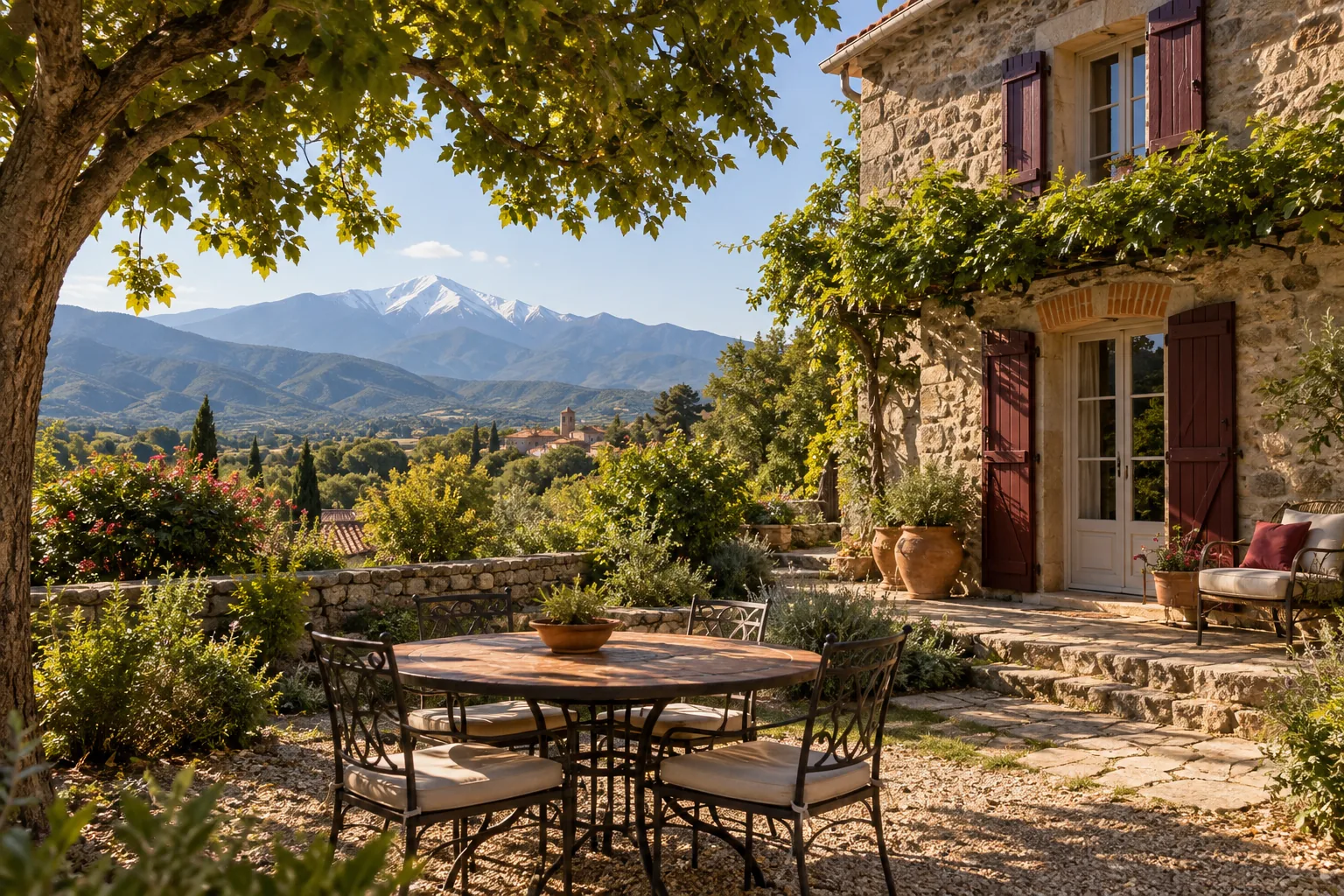 Maison de vacances inspirée du secteur Prades et le bas Conflent — image d’ambiance générée